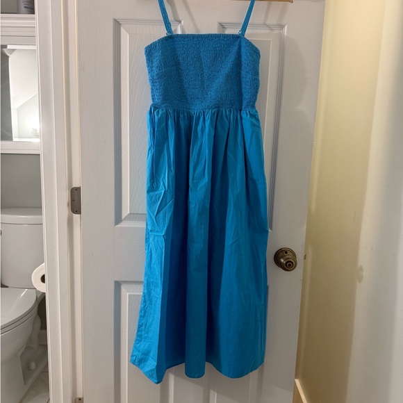 Blue smocked dress - Picture 1 of 2
